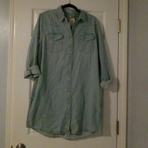 Wrangler shirt dress size Large